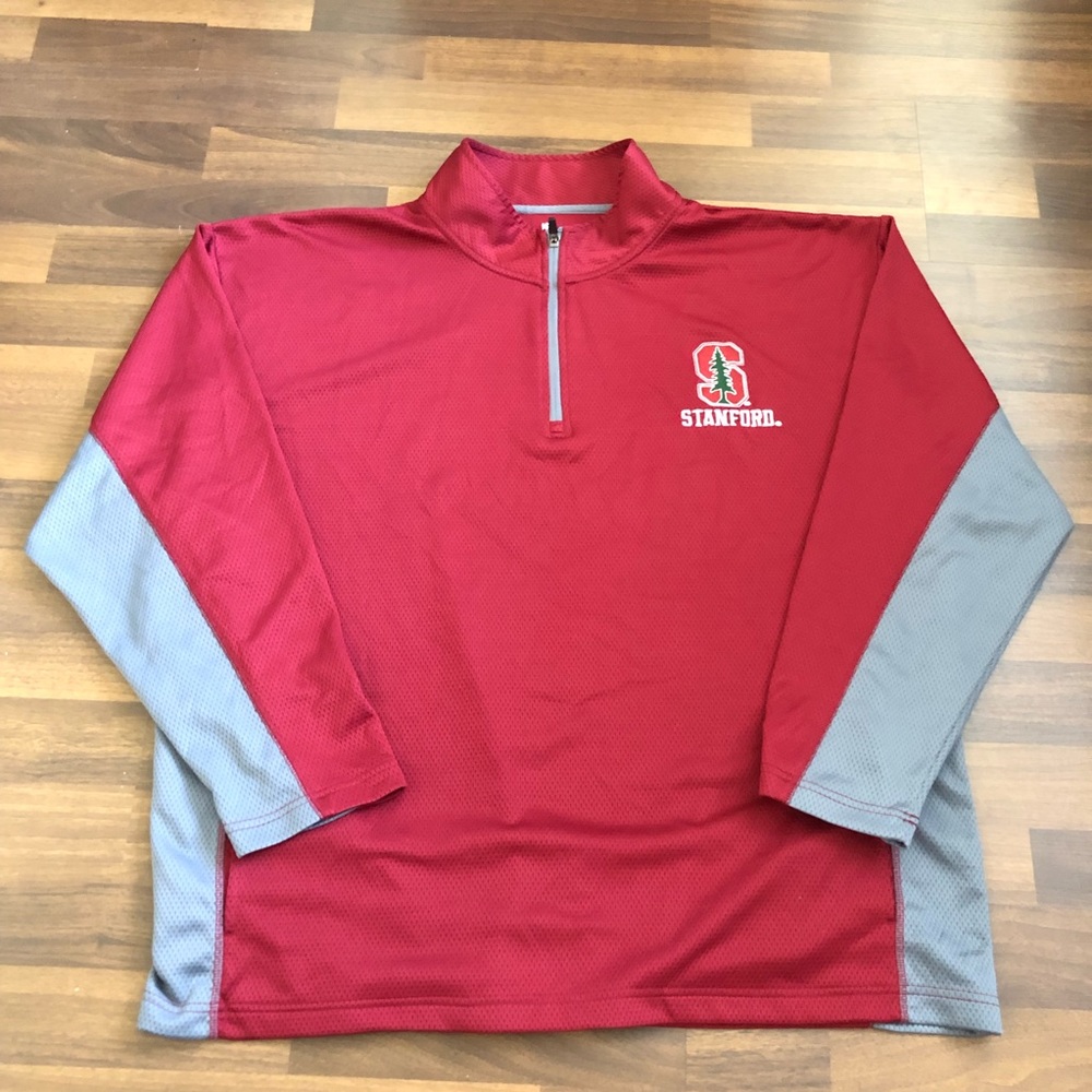 Stanford Cardinals Quarter Zip Mens XXL